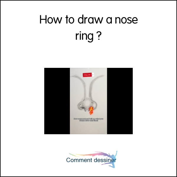 How to draw a nose ring